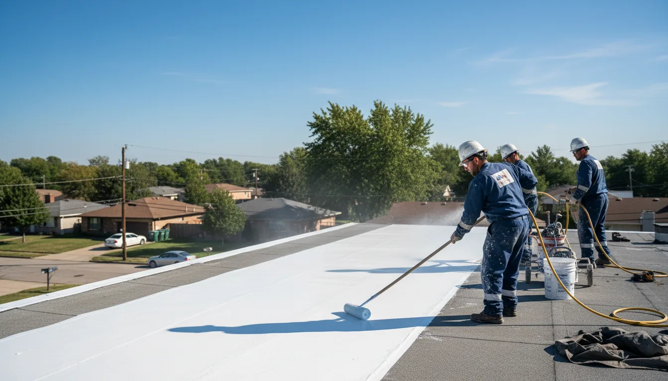 Commercial roof coating in South Beloit, IL near me